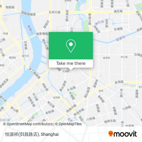 恒源祥(归昌路店) map