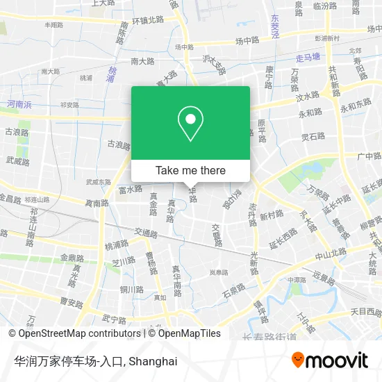 华润万家停车场-入口 map