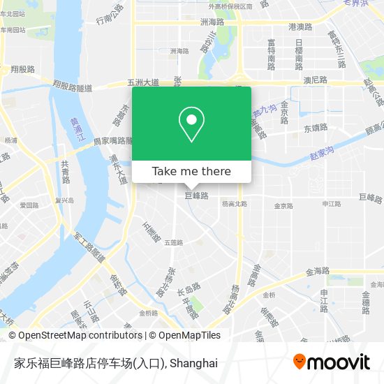 家乐福巨峰路店停车场(入口) map