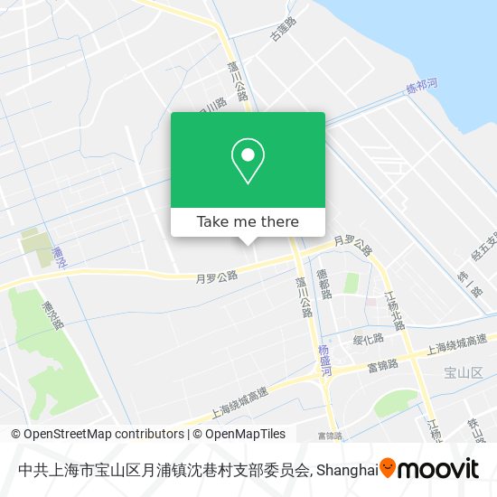 中共上海市宝山区月浦镇沈巷村支部委员会 map