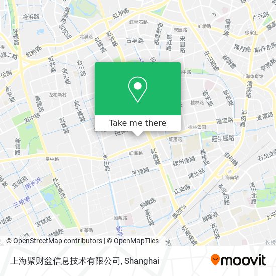 上海聚财盆信息技术有限公司 map