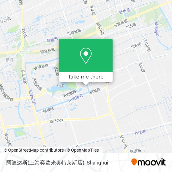 阿迪达斯(上海奕欧来奥特莱斯店) map