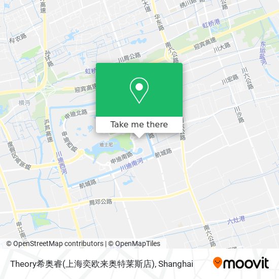 Theory希奥睿(上海奕欧来奥特莱斯店) map