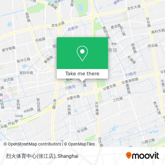 烈火体育中心(张江店) map