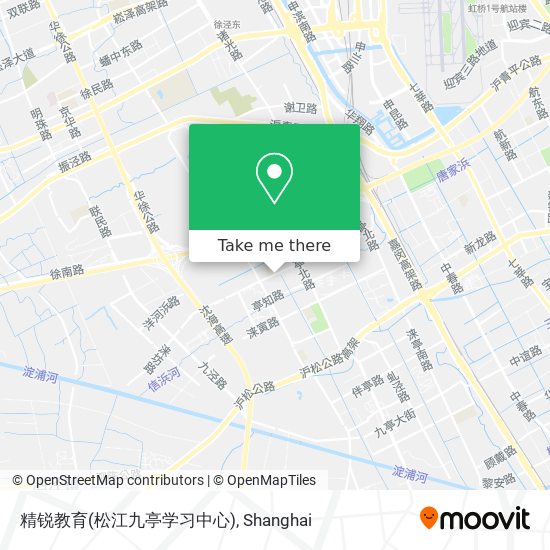 精锐教育(松江九亭学习中心) map