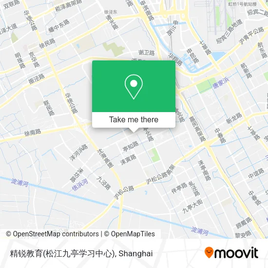 精锐教育(松江九亭学习中心) map