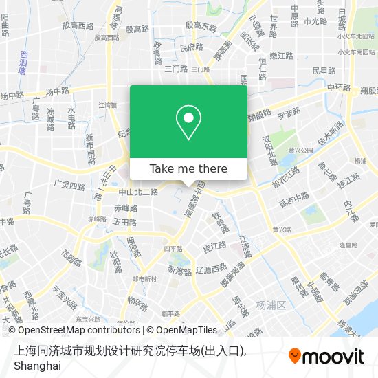 上海同济城市规划设计研究院停车场(出入口) map