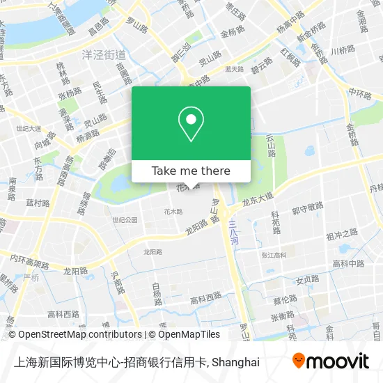 上海新国际博览中心-招商银行信用卡 map