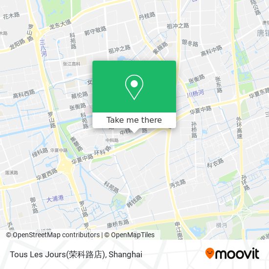 Tous Les Jours(荣科路店) map