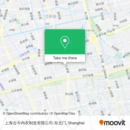 上海古今内衣制造有限公司-东北门 map