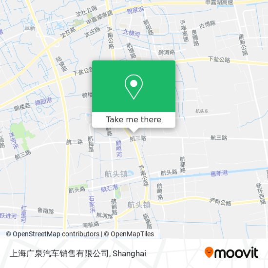 上海广泉汽车销售有限公司 map