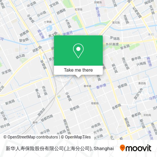 新华人寿保险股份有限公司(上海分公司) map