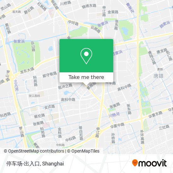 停车场-出入口 map