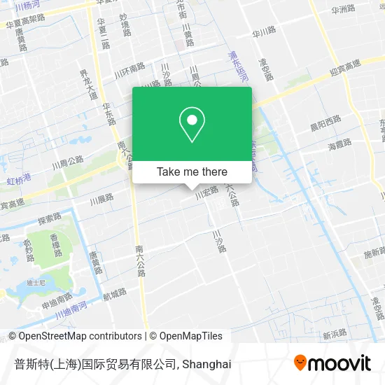 普斯特(上海)国际贸易有限公司 map