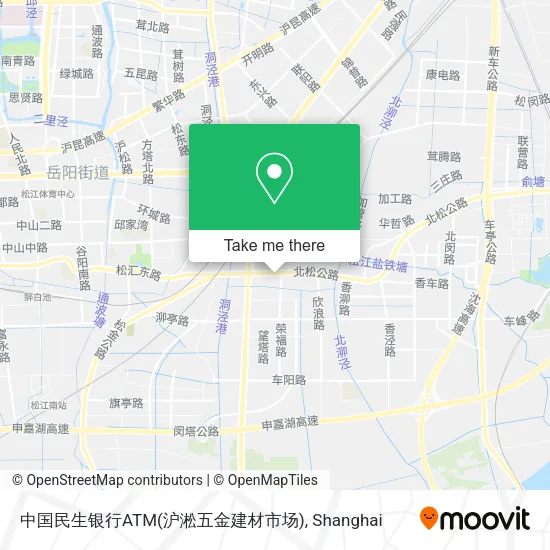 中国民生银行ATM(沪淞五金建材市场) map