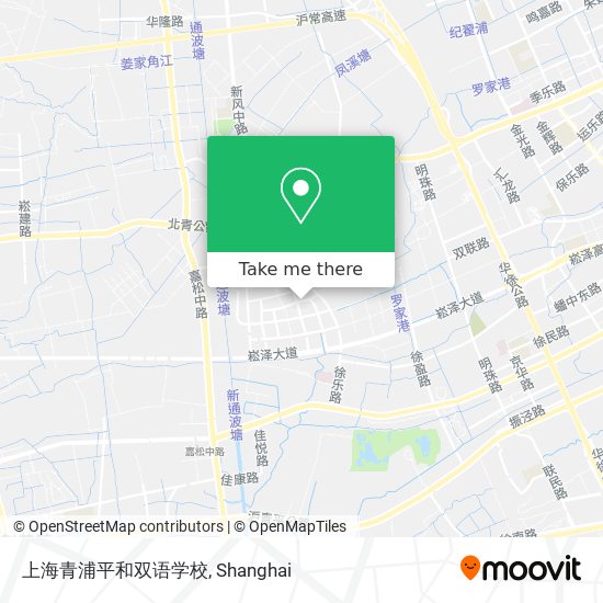 上海青浦平和双语学校 map