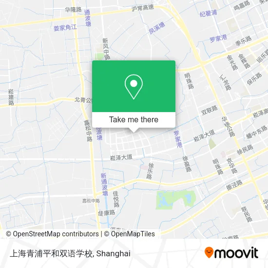 上海青浦平和双语学校 map