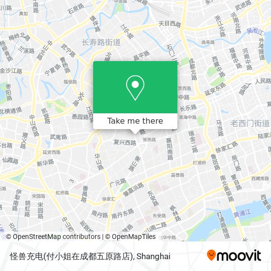 怪兽充电(付小姐在成都五原路店) map