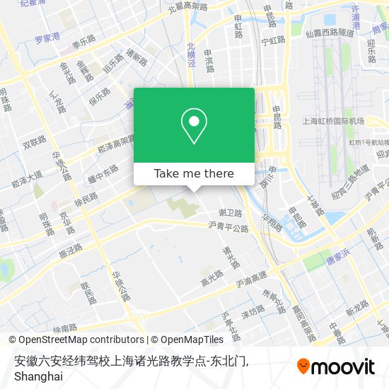 安徽六安经纬驾校上海诸光路教学点-东北门 map