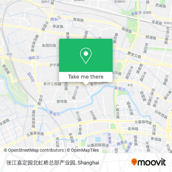 张江嘉定园北虹桥总部产业园 map
