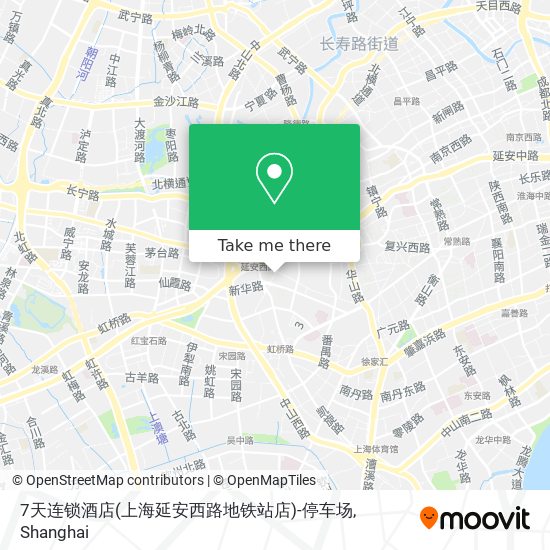 7天连锁酒店(上海延安西路地铁站店)-停车场 map