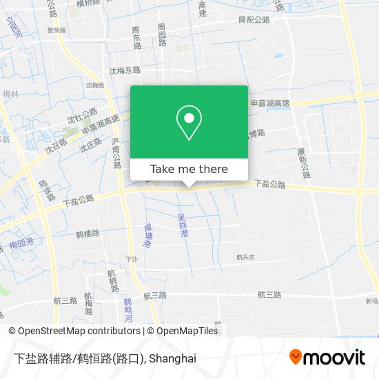 下盐路辅路/鹤恒路(路口) map