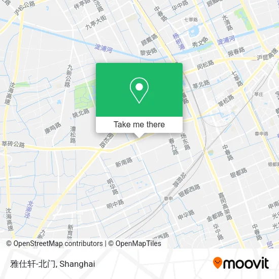 雅仕轩-北门 map