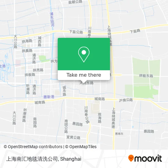 上海南汇地毯清洗公司 map