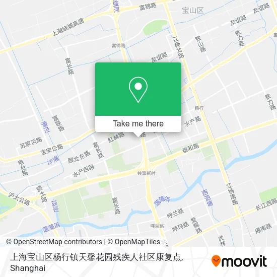 上海宝山区杨行镇天馨花园残疾人社区康复点 map