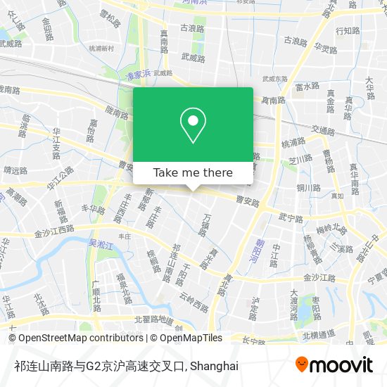 祁连山南路与G2京沪高速交叉口 map