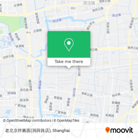 老北京炸酱面(洞薛路店) map