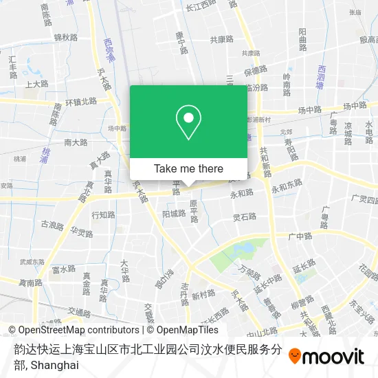 韵达快运上海宝山区市北工业园公司汶水便民服务分部 map