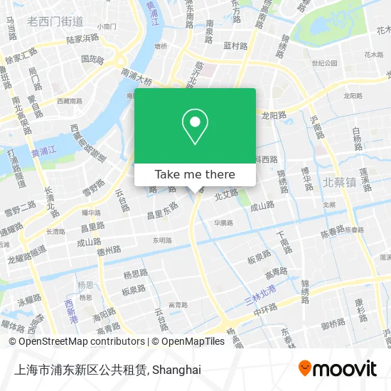 上海市浦东新区公共租赁 map
