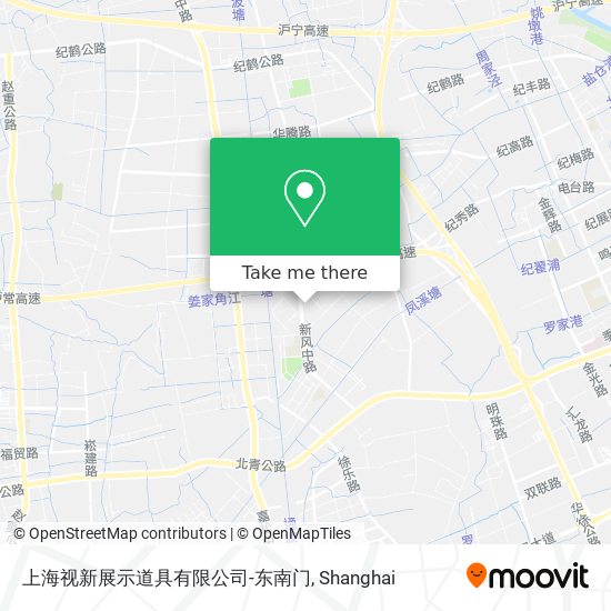 上海视新展示道具有限公司-东南门 map