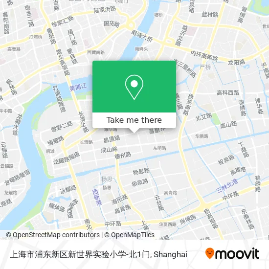 上海市浦东新区新世界实验小学-北1门 map