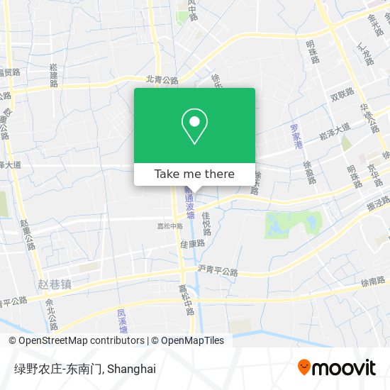 绿野农庄-东南门 map