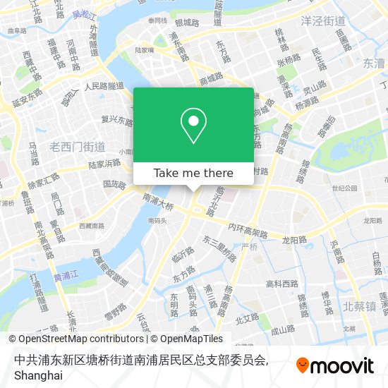 中共浦东新区塘桥街道南浦居民区总支部委员会 map