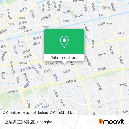 上曜家(三林路店) map