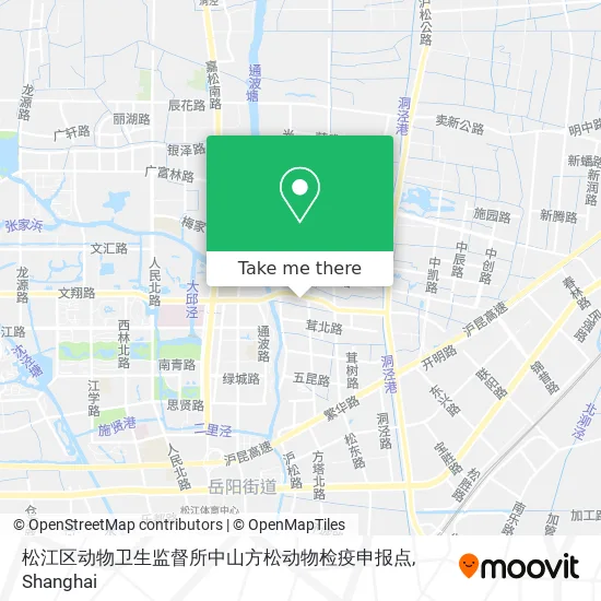 松江区动物卫生监督所中山方松动物检疫申报点 map