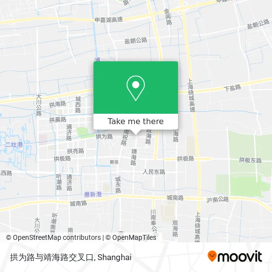 拱为路与靖海路交叉口 map