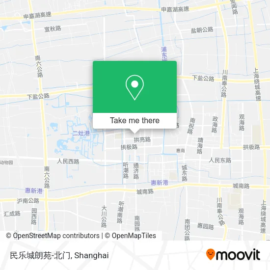 民乐城朗苑-北门 map