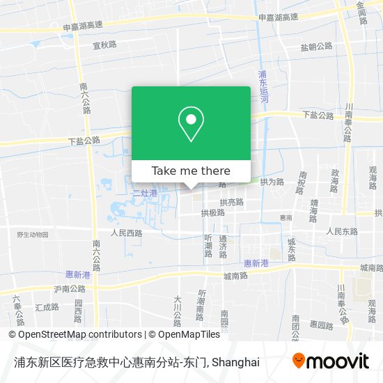 浦东新区医疗急救中心惠南分站-东门 map