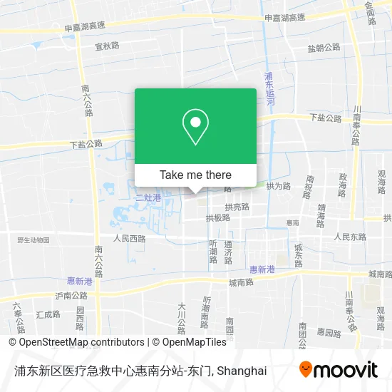 浦东新区医疗急救中心惠南分站-东门 map
