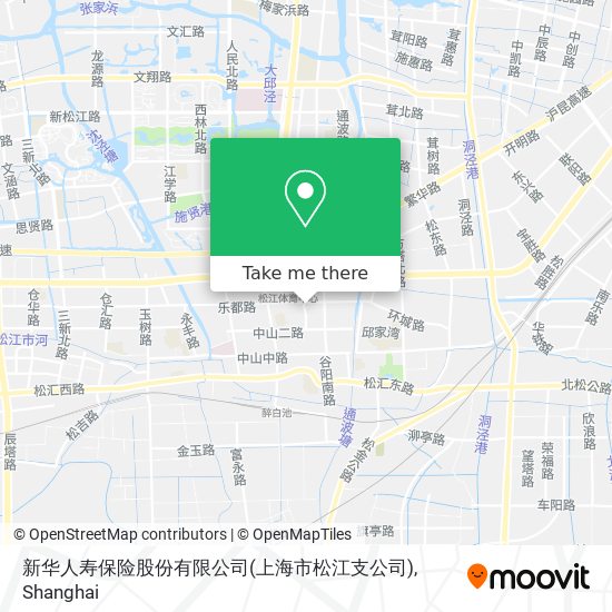新华人寿保险股份有限公司(上海市松江支公司) map