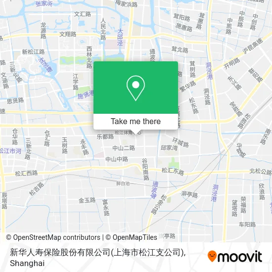 新华人寿保险股份有限公司(上海市松江支公司) map