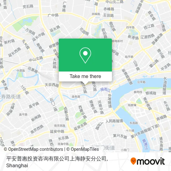 平安普惠投资咨询有限公司上海静安分公司 map