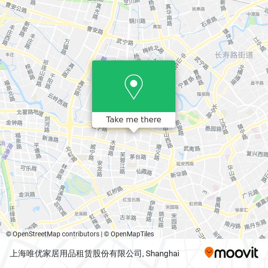 上海唯优家居用品租赁股份有限公司 map
