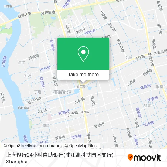 上海银行24小时自助银行(浦江高科技园区支行) map