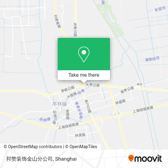 邦赞装饰金山分公司 map