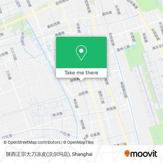 陕西正宗大刀凉皮(沃尔玛店) map